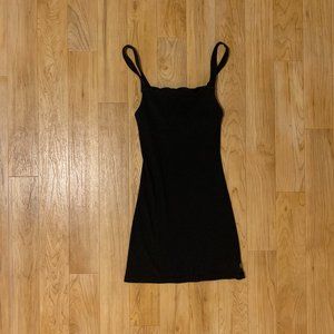 Afends Black Hemp Mini Dress